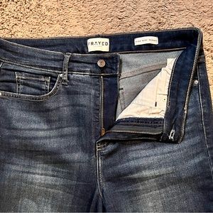 Frayed Women's High Rise Skinny Jeans 31R